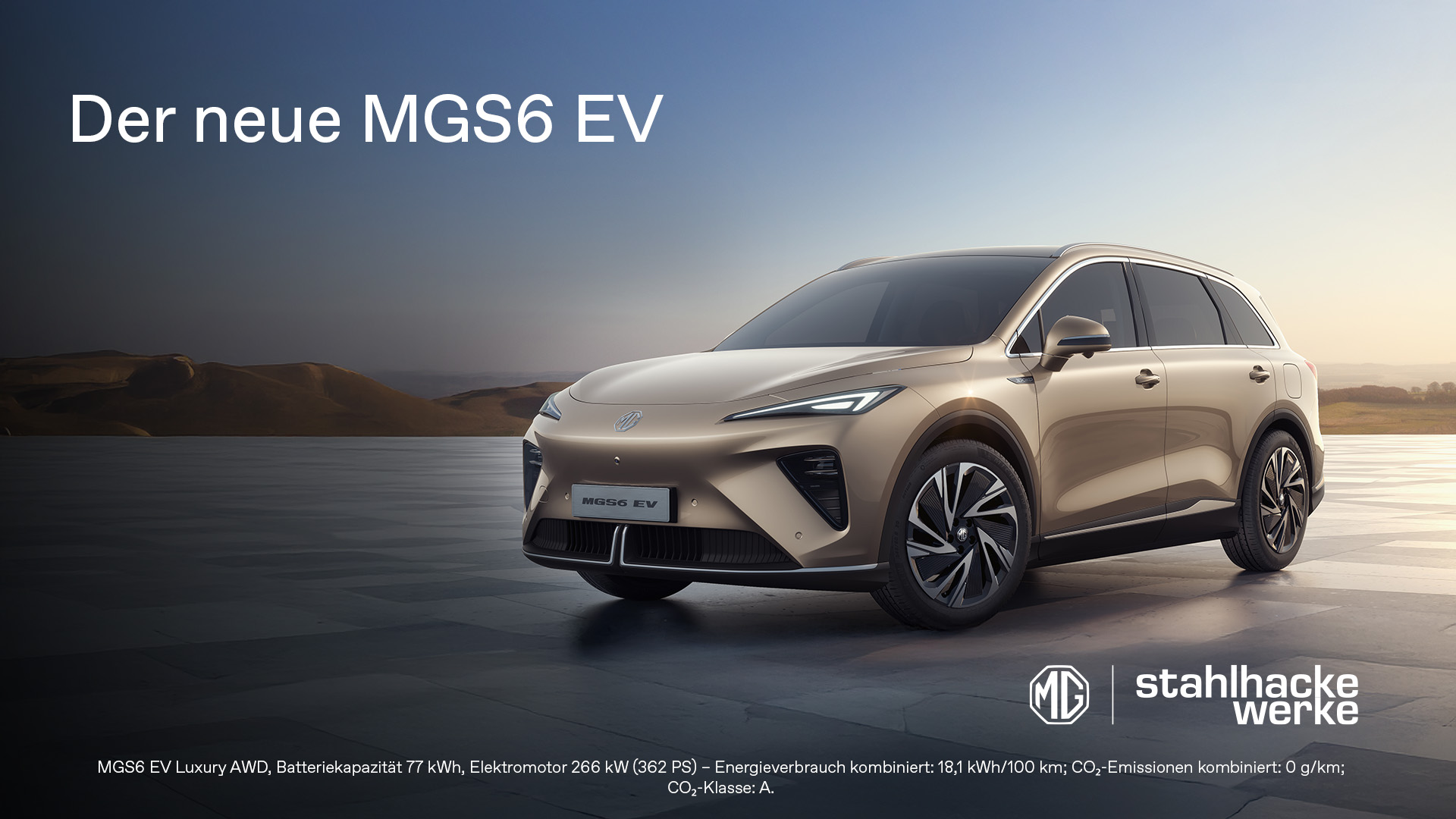 Der neue MGS6 EV | Stahlhacke Werke